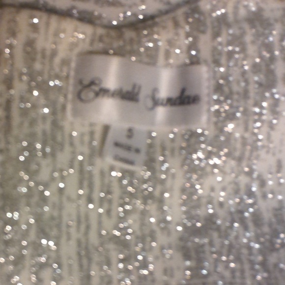 Silver Party Dress above the kness - Picture 2 of 3